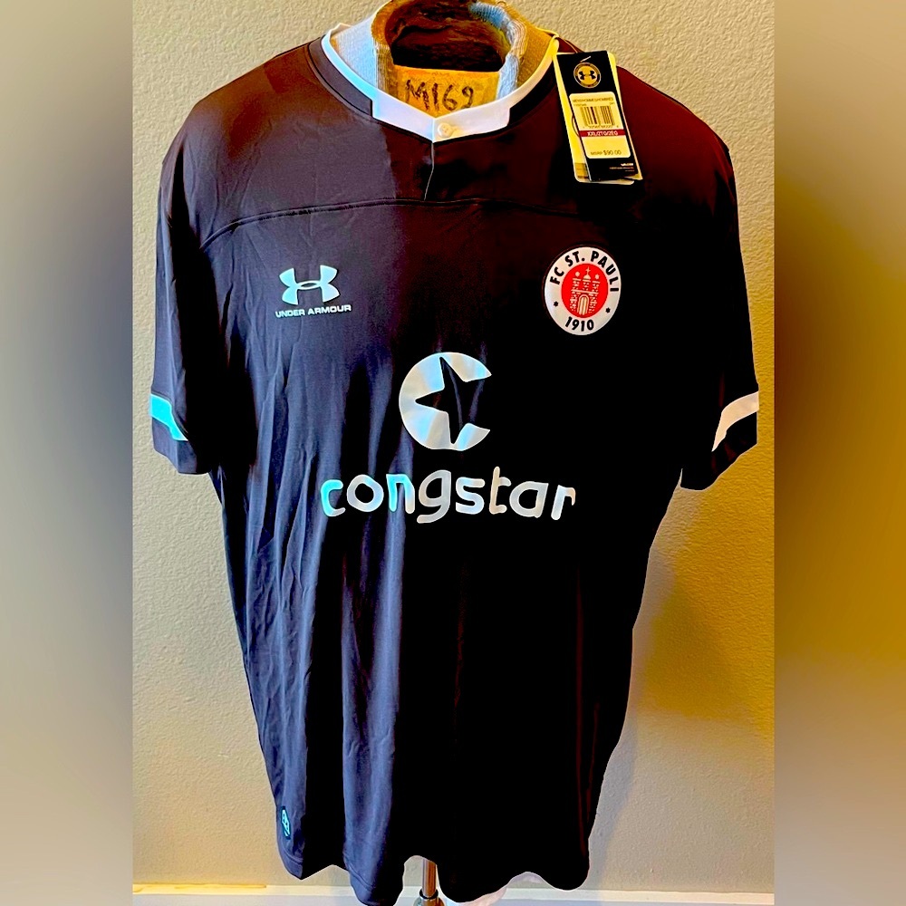 FC St Pauli 1910 Under Armour Brown Home Jersey 2XL XXL NWT